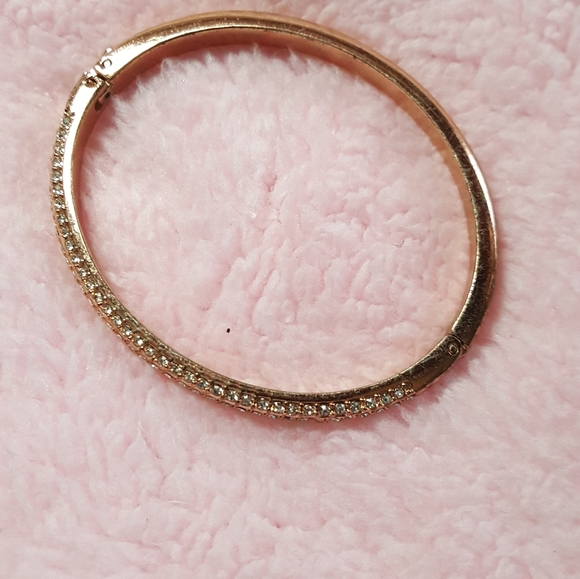 Rose gold and crystal bracelet - Picture 7 of 8